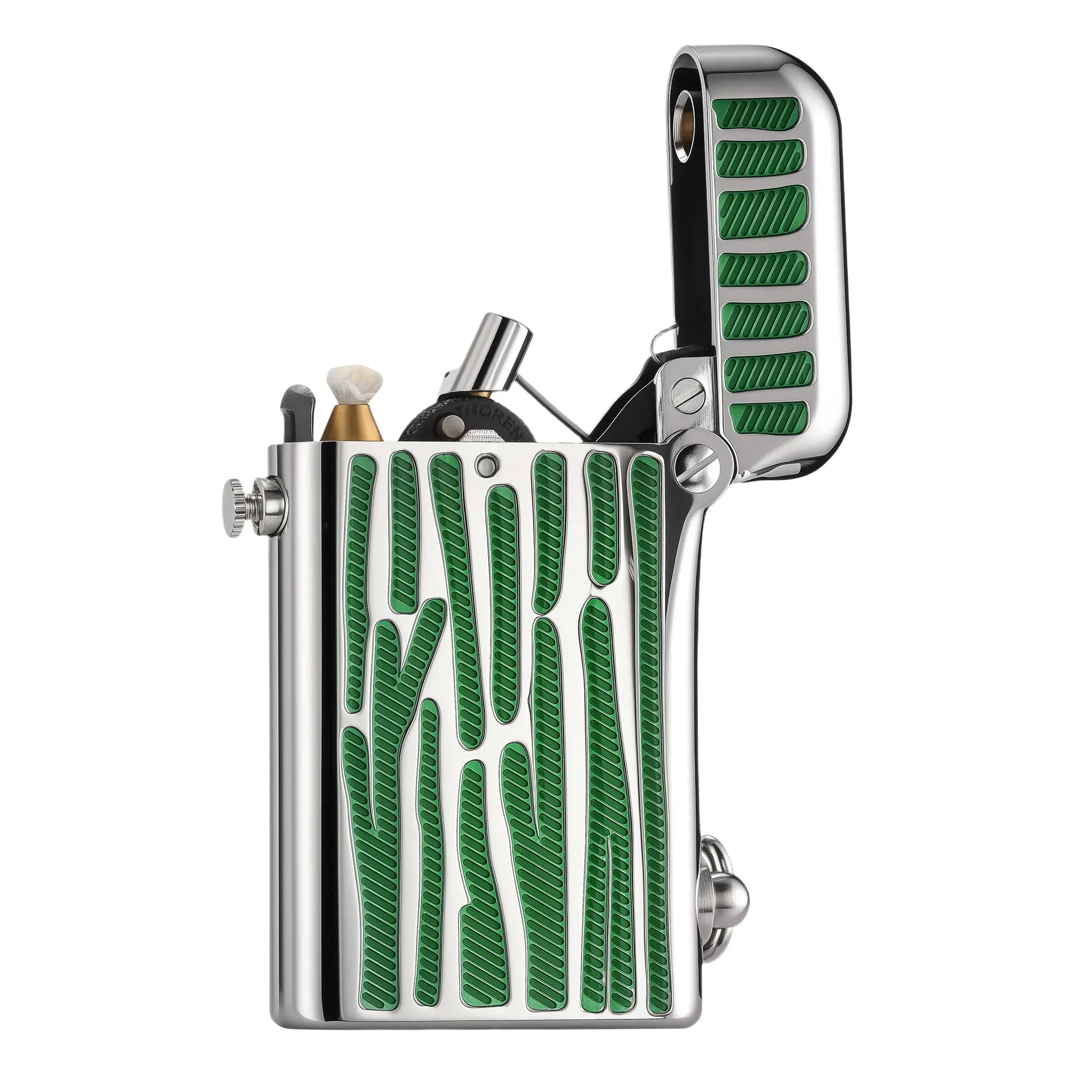 Gen 2 - Double Claw - Green Stripes - Silver THORENS