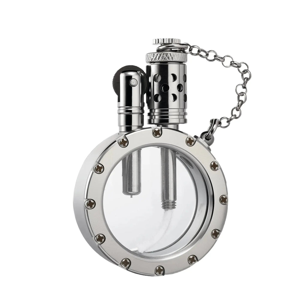 Round - Pocket Watch Lighter - Silver THORENS