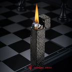 Side Slip - Rectangular Lighter - Black Carving THORENS