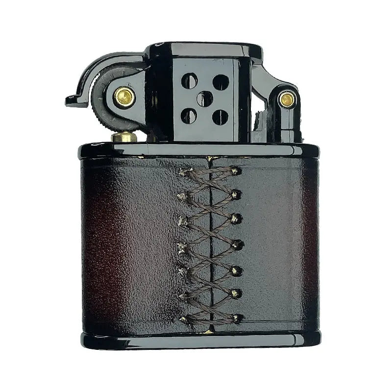 New Handcrafted Cowhide - Inlaid Movement - thorens lighter cigar lighter metal lighter brass lighter cool lighter lighter gift kerosene lighter classic lighter