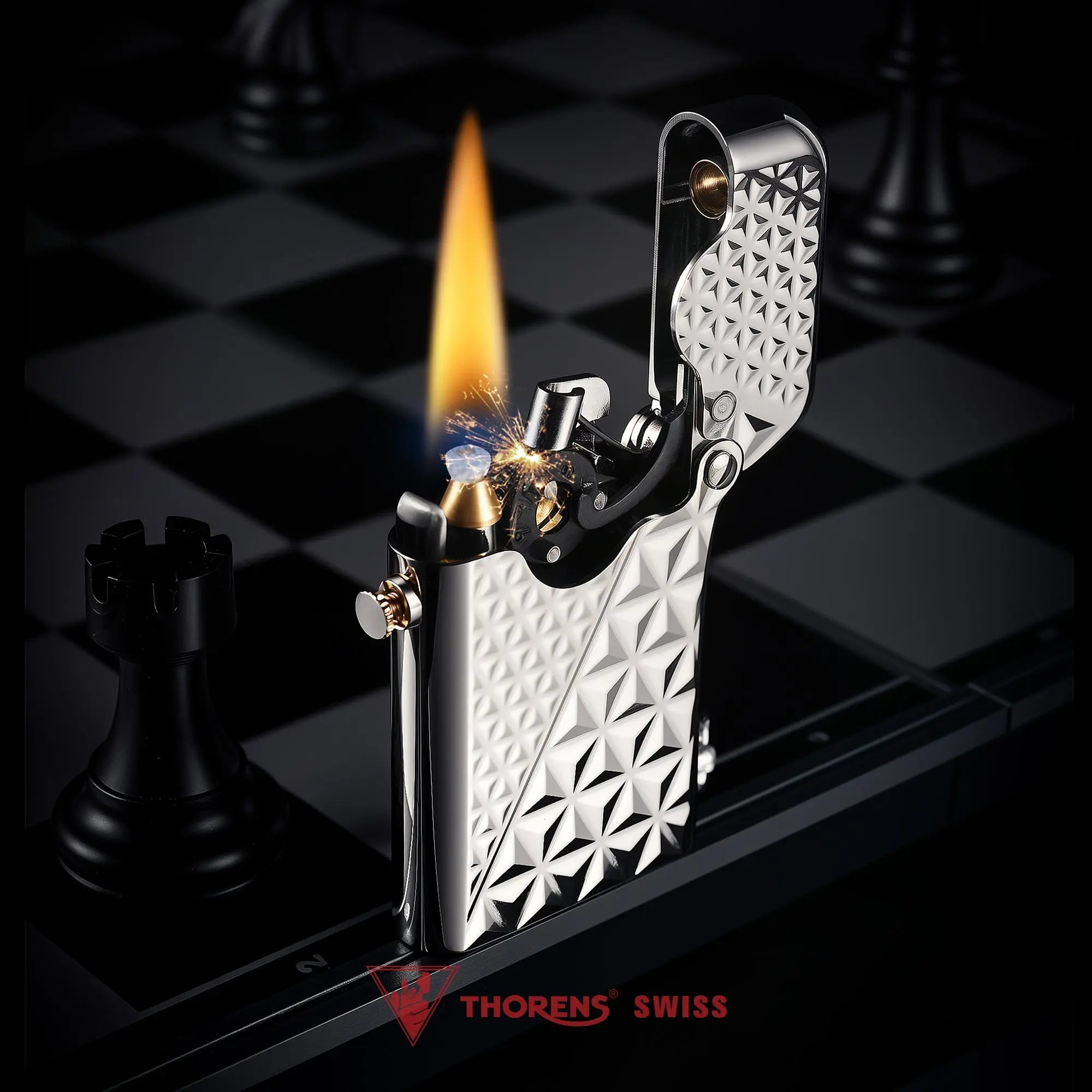 Gen 1 - Single Claw - Diamond Pattern - Silver THORENS