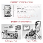 Gen 1 - Single Claw - Diamond Pattern - Silver THORENS