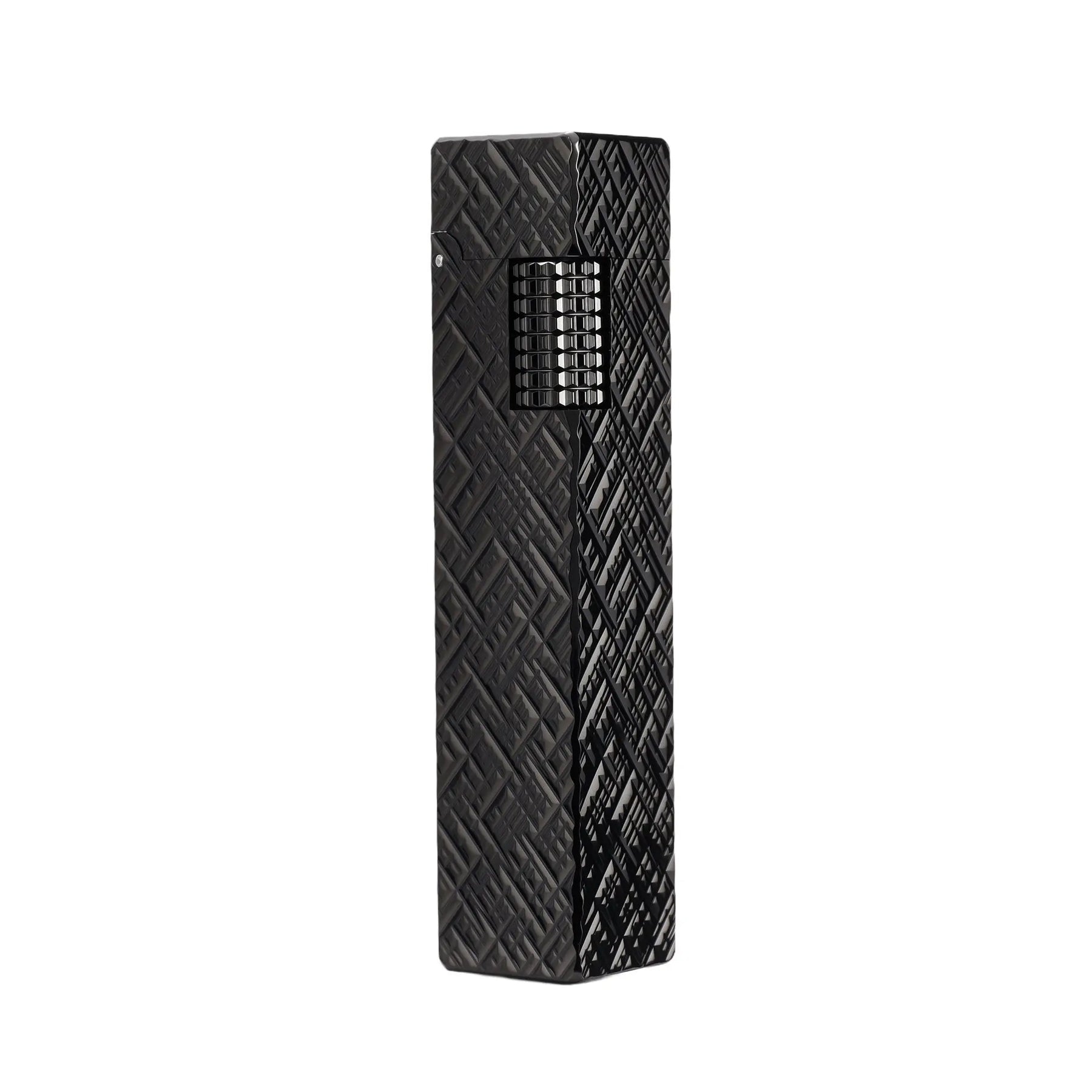 Side Slip - Rectangular Lighter - Black Carving