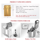 （New）Gen 3 - Single Claw - Spaced Water Ripple - Gold