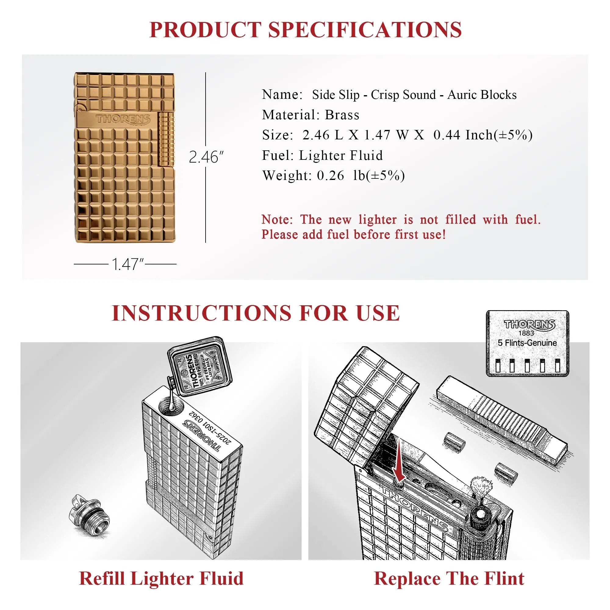 Side Slip - Crisp Sound - Auric Blocks THORENS