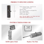 Octagon Trigger - Hand-Carved Earth Fissure Texture THORENS