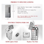 Side Slip - Narrow Lighter - Crocodile Pattern THORENS