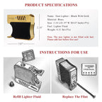 Gun Lighter - Black With Gold THORENS