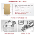 Semi-Automatic Ignition Lighter - Glossy THORENS