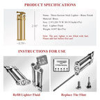 Three-Section Stick Lighter - Brass Finish THORENS