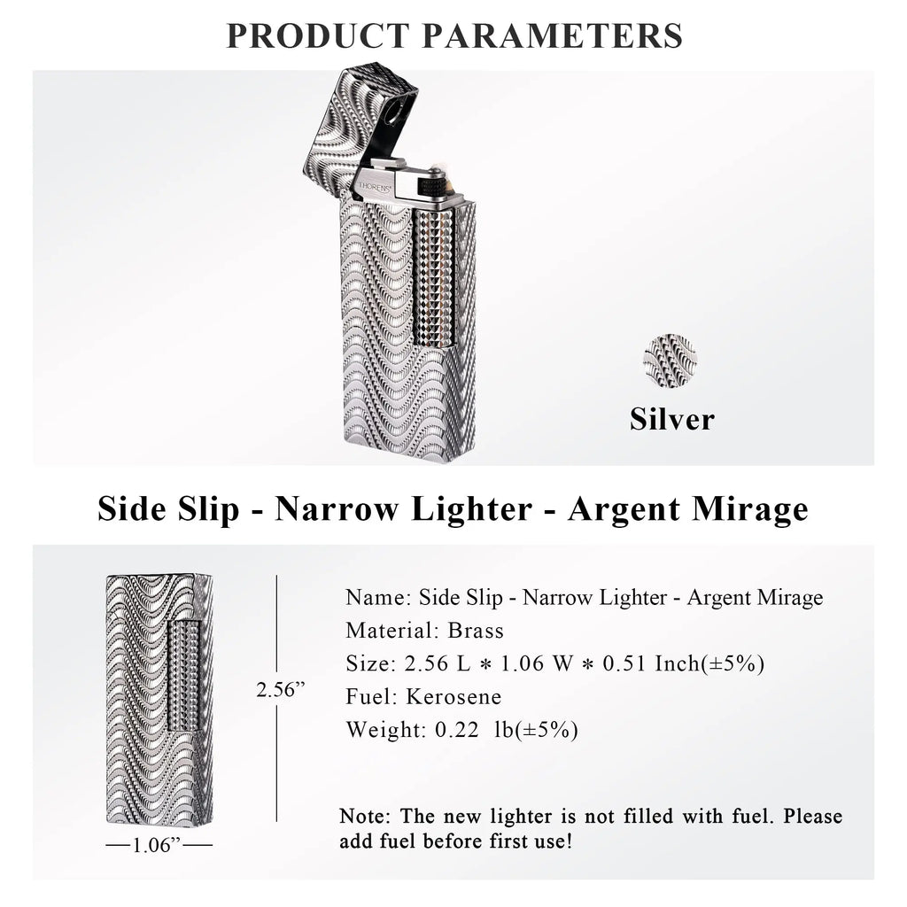 2025 New Products｜Side Slip - Narrow Lighter - Argent Mirage THORENS