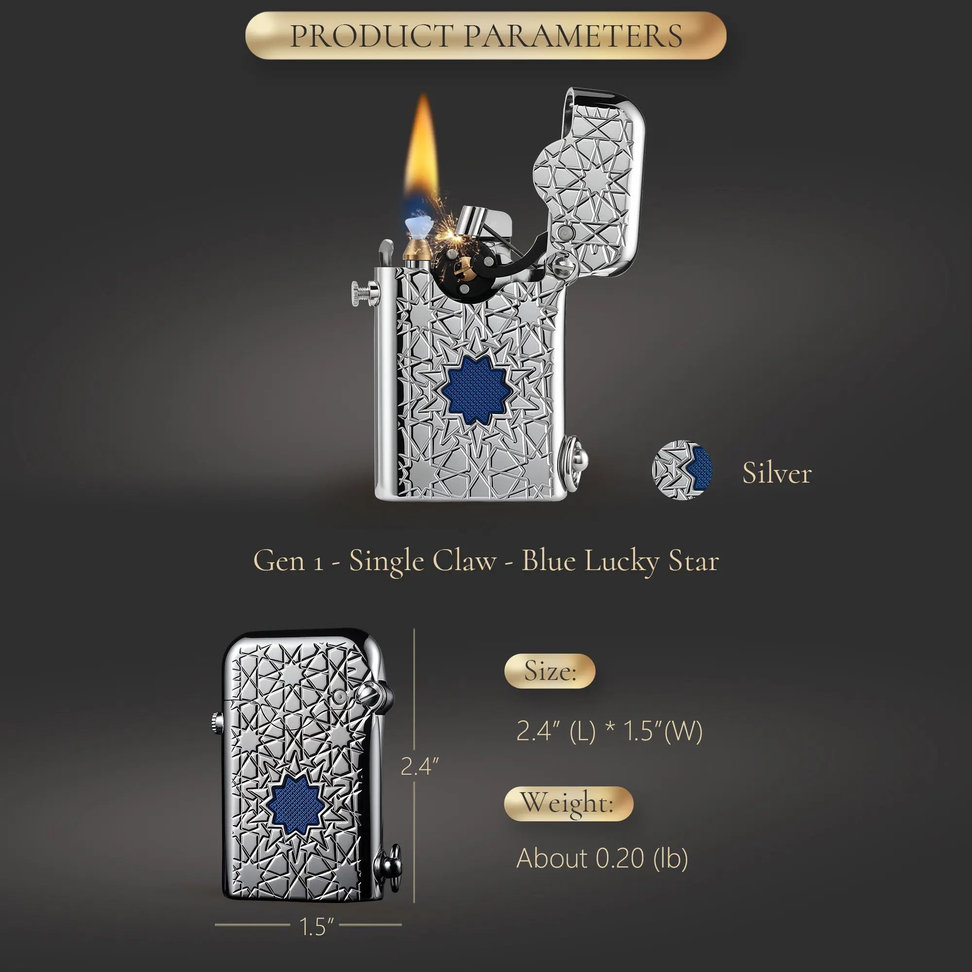 Single CLAW classic lighter Brass Lighter Thorens Lighter Metal Lighter Famous Lighter Cigar Lighter Vintage Lighter elite lighter refillable lighter reusable lighter windproof lighter
