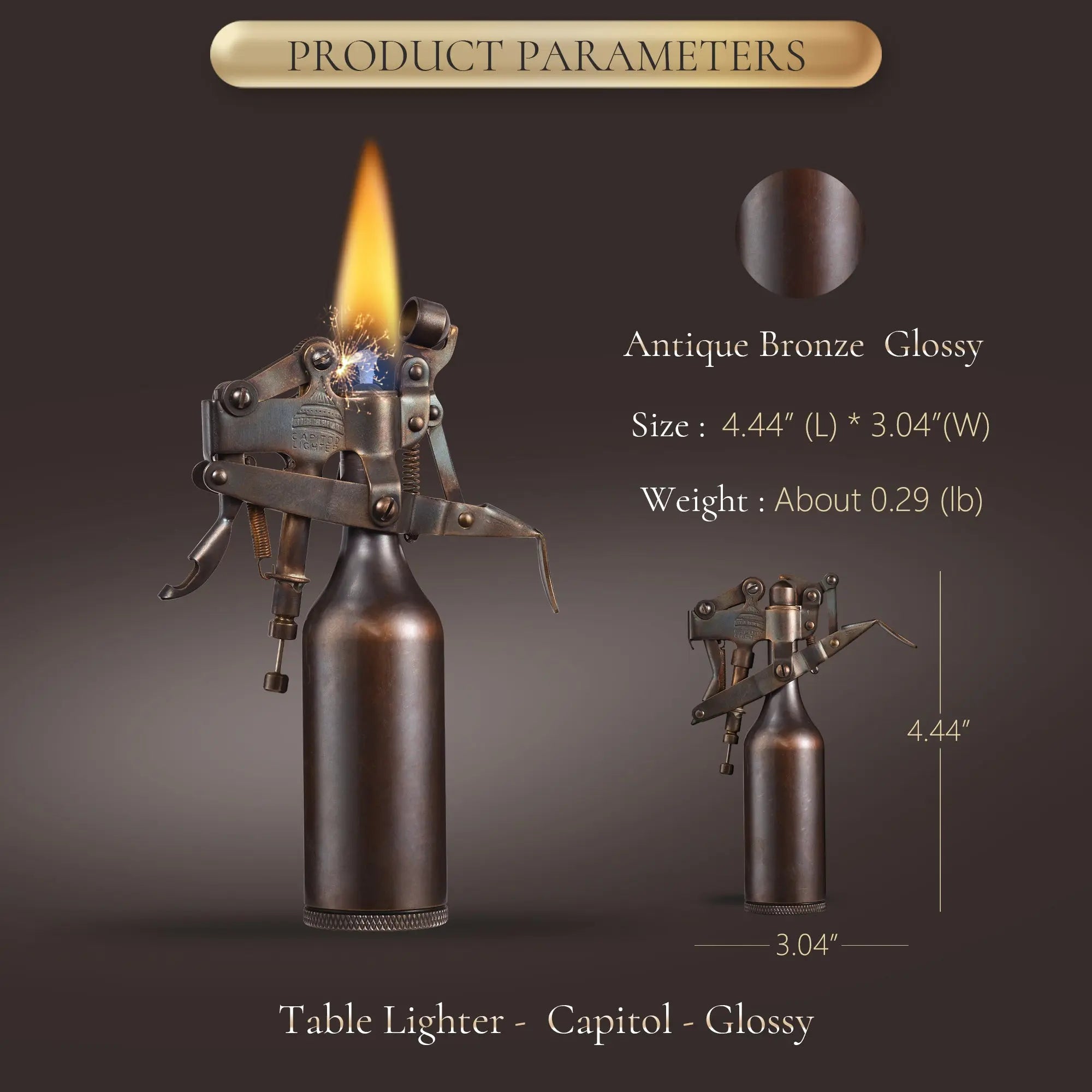 2025 New Products｜ Trench Lighter - Capitol - Glossy THORENS