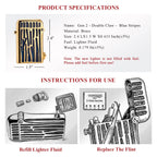 Gen 2 - Double Claw - Blue Stripes - Gold THORENS