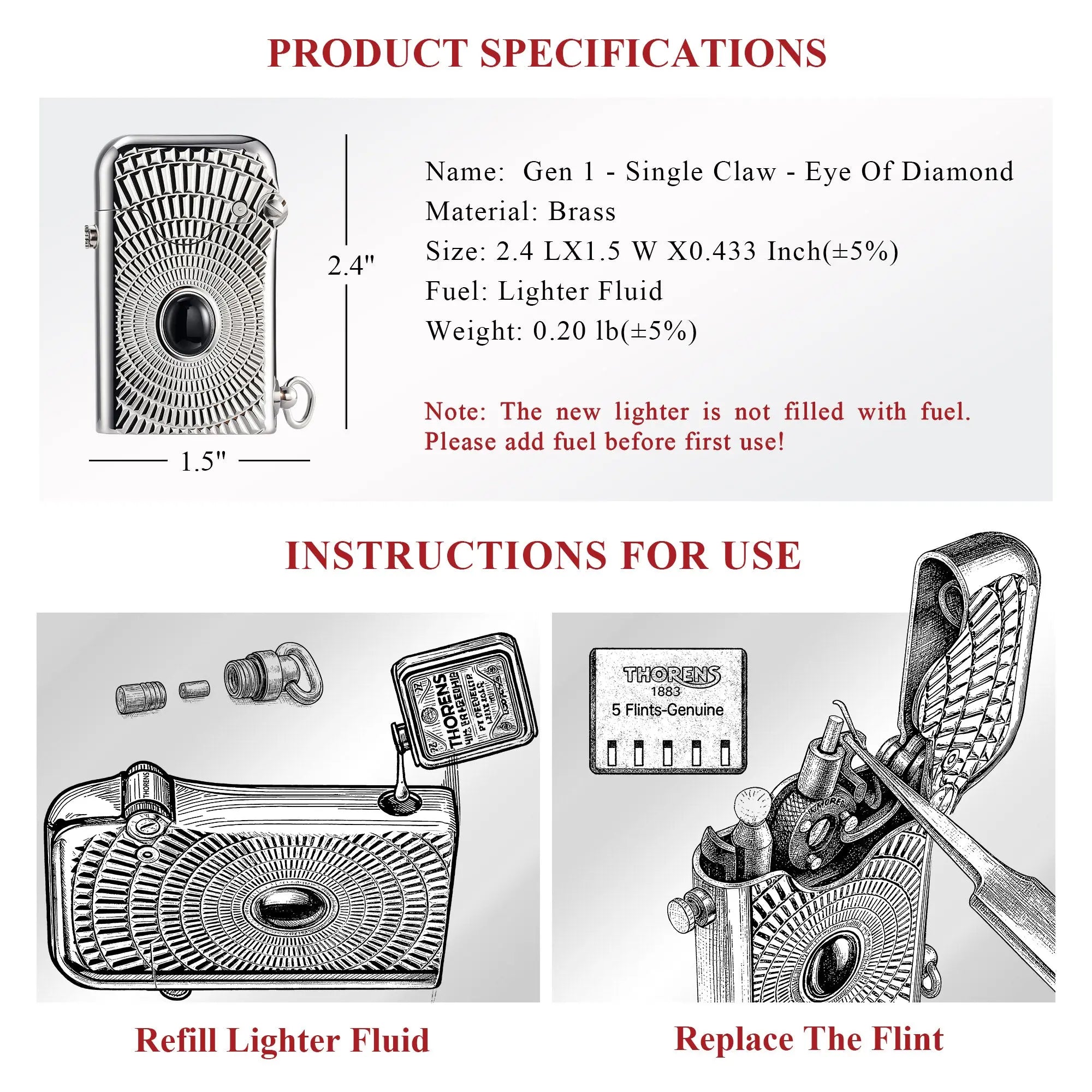 Gen 1 - Single Claw - Eye Of Diamond THORENS