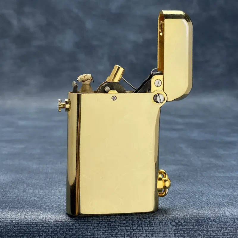Double Claw - Glossy - Gold thorens lighter cigar lighter double claw lighter metal lighter brass lighter cool lighter lighter gift kerosene lighter classic lighter