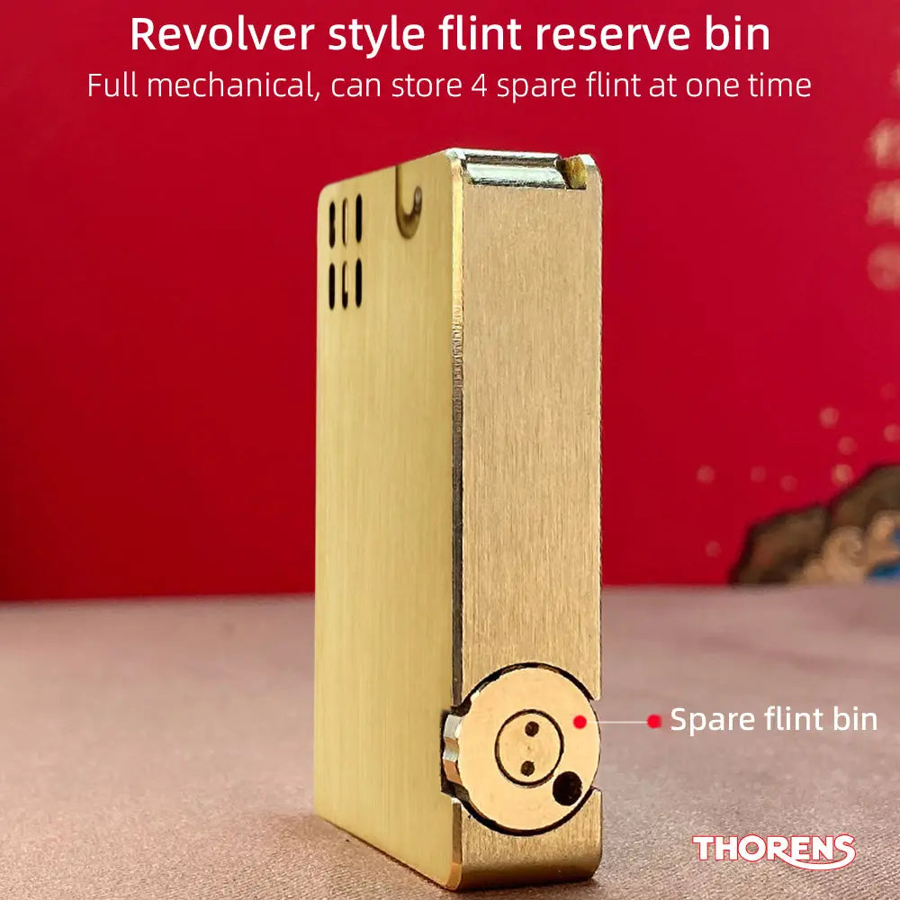 NEW THORENS Creative personality Espuri Open cover automatic kindling Retro brass Windproof kerosene lighter THORENS-USA