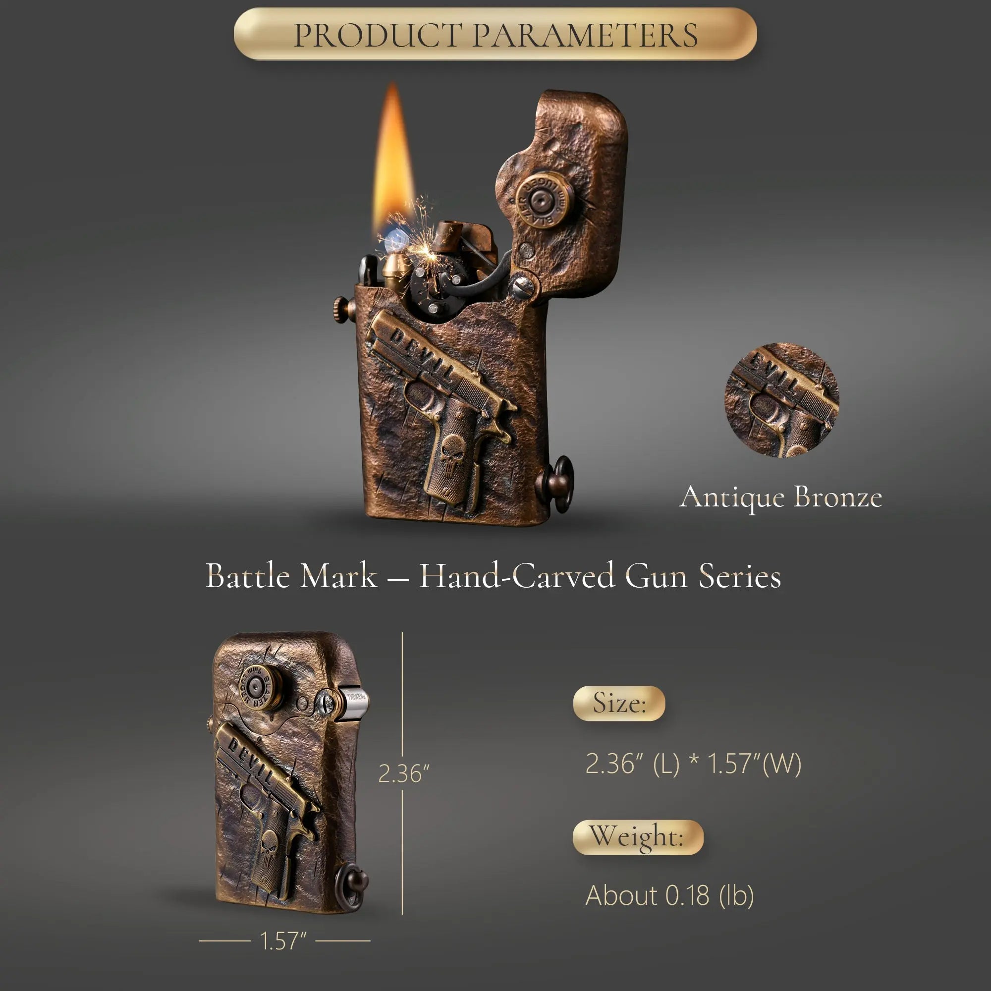 2025 New Products｜Gen 1 - Single Claw - Battle Mark — Hand-Carved Gun Series THORENS