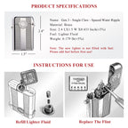 （New）Gen 3 - Single Claw - Spaced Water Ripple - Silver