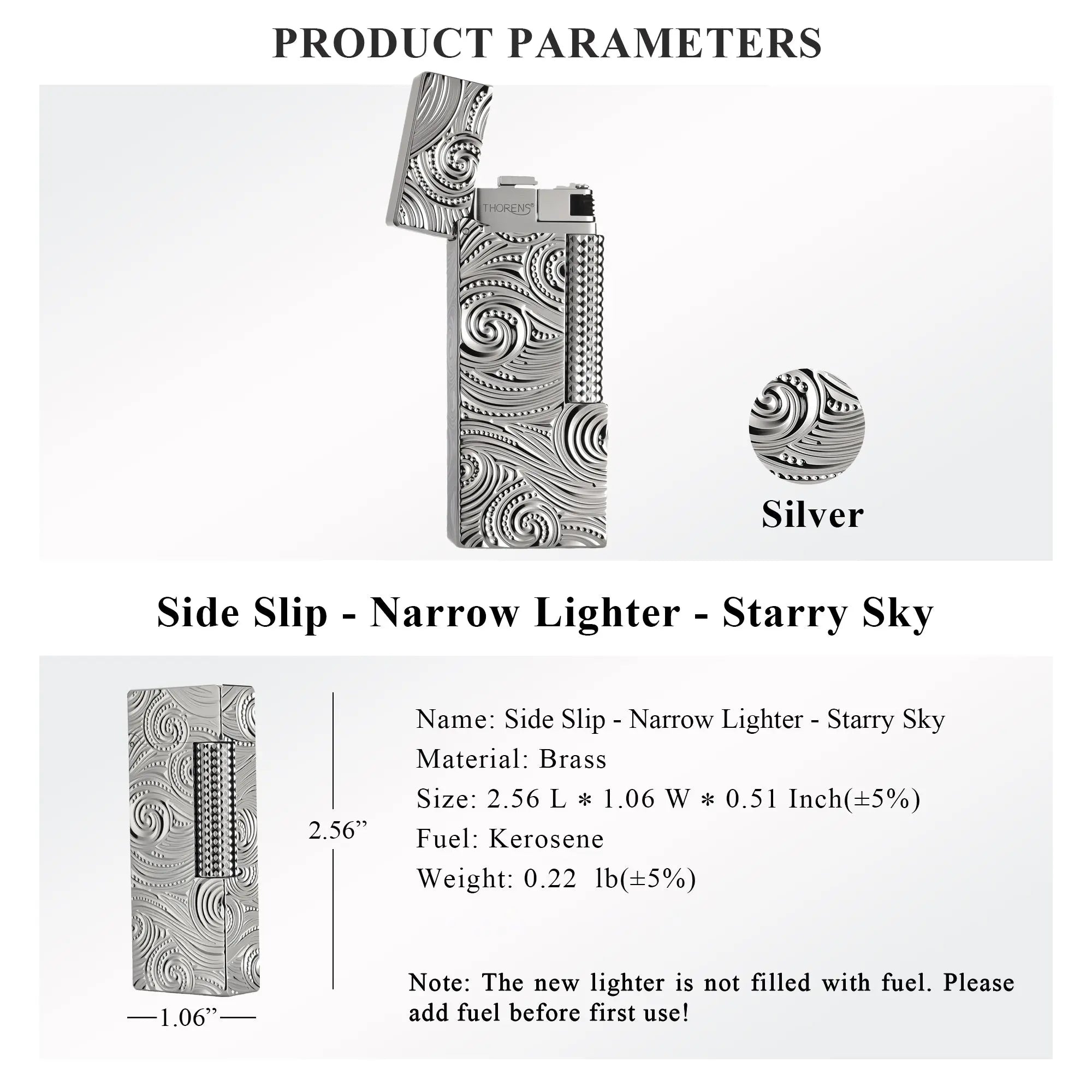 Side Slip - Narrow Lighter - Starry Sky THORENS