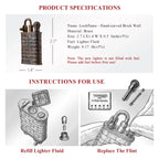 Lockflame - Hand-carved Brick Wall THORENS Lighter Official Site