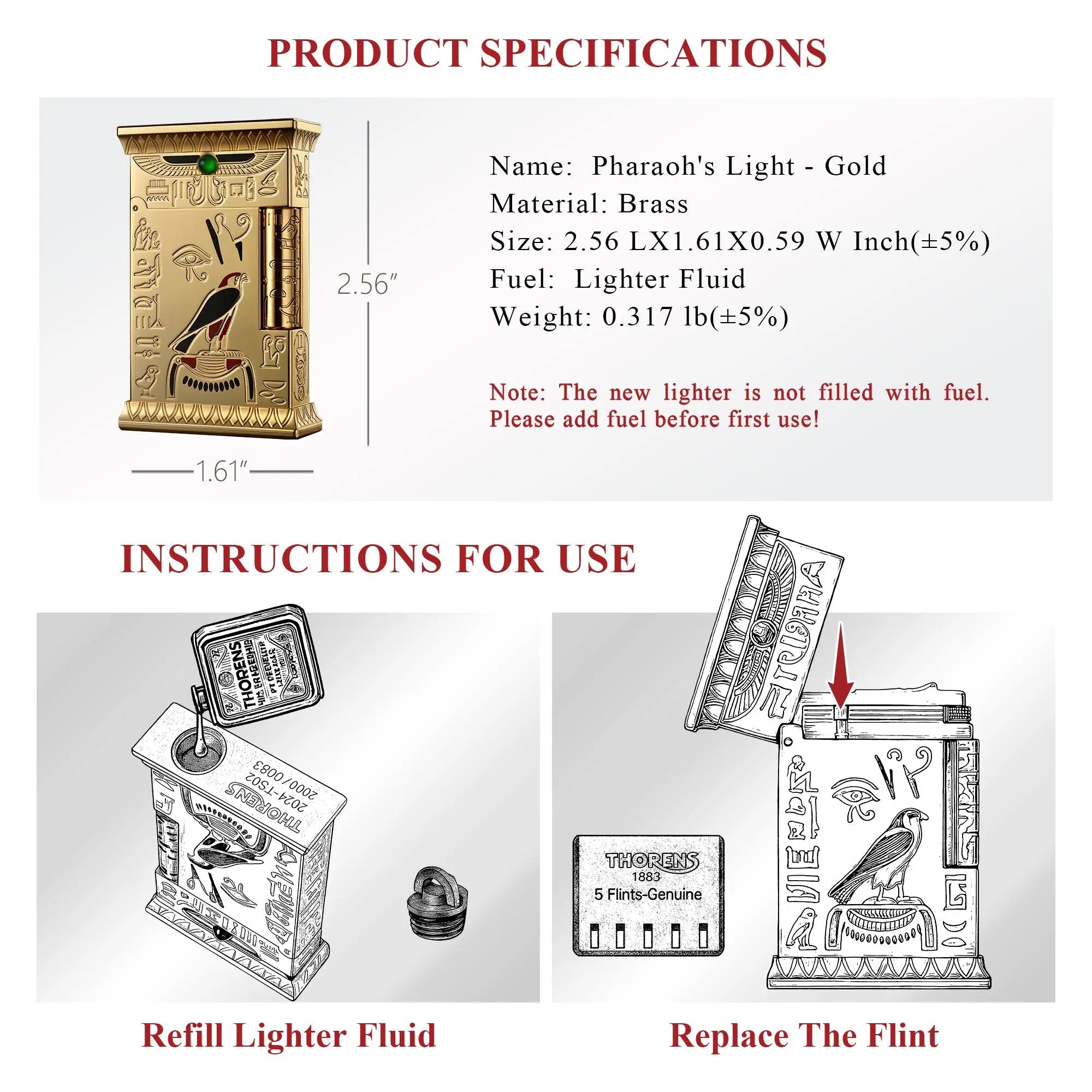 （NEW）Pharaoh's Light - Gold THORENS