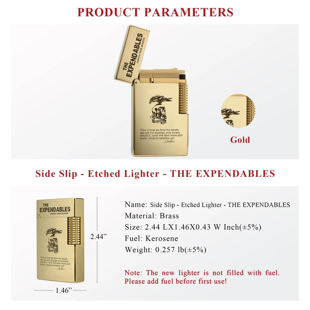 Side Slip - Etched Lighter - THE EXPENDABLES THORENS