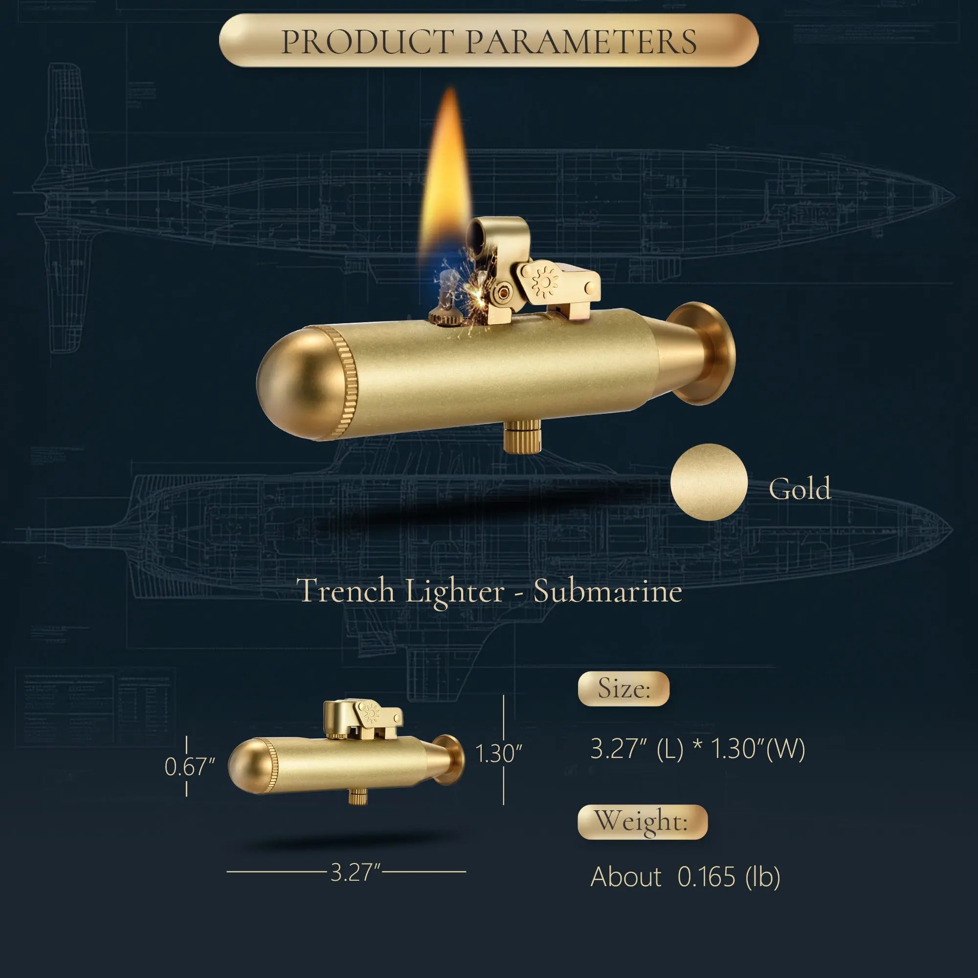 Trench Lighter - Submarine THORENS