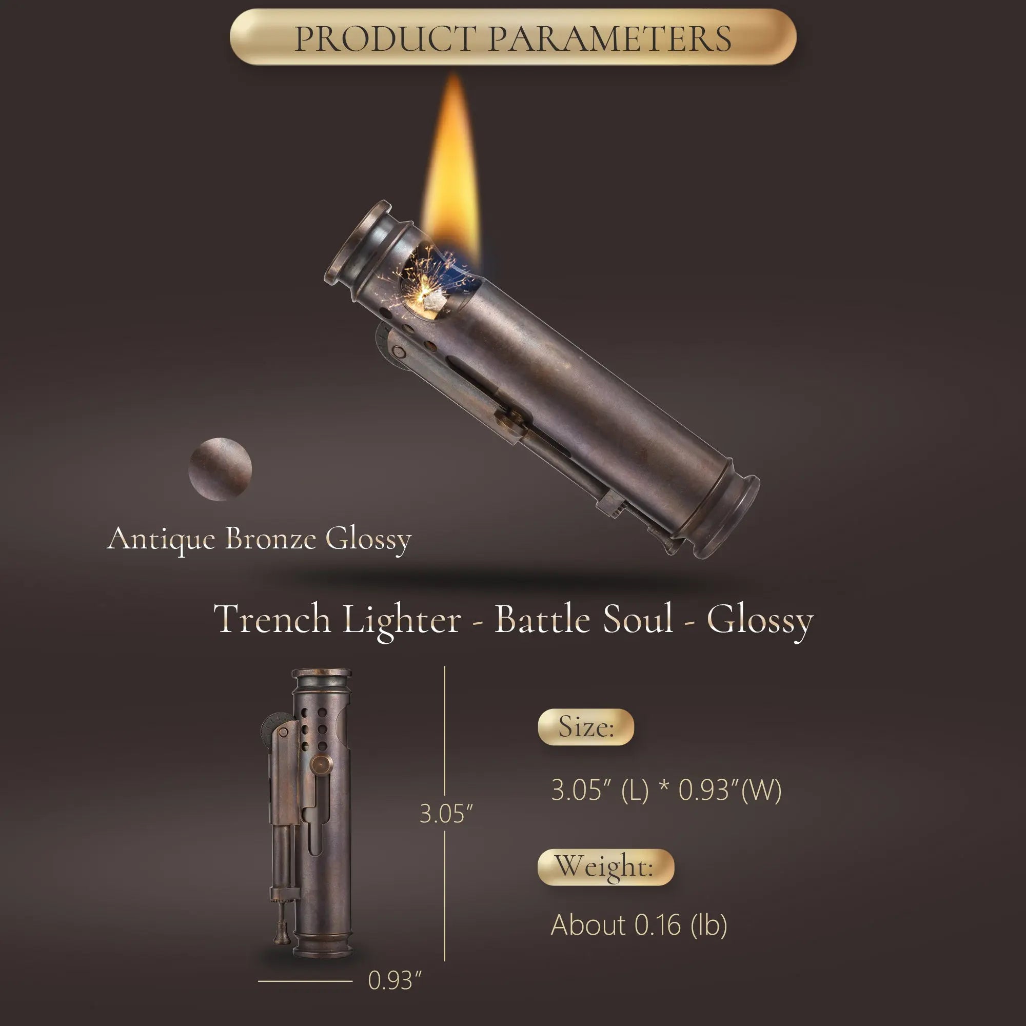 2025 New Products｜ Trench Lighter - Battle Soul - Glossy THORENS