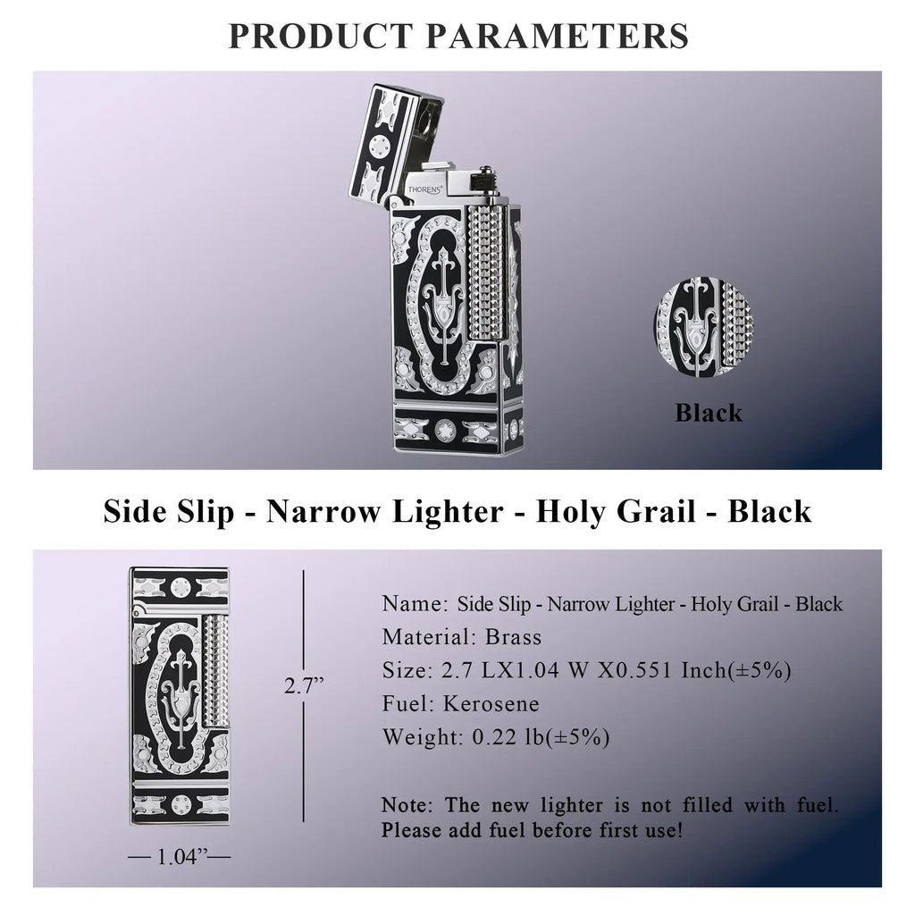 Side Slip - Narrow Lighter - Holy Grail - Black THORENS