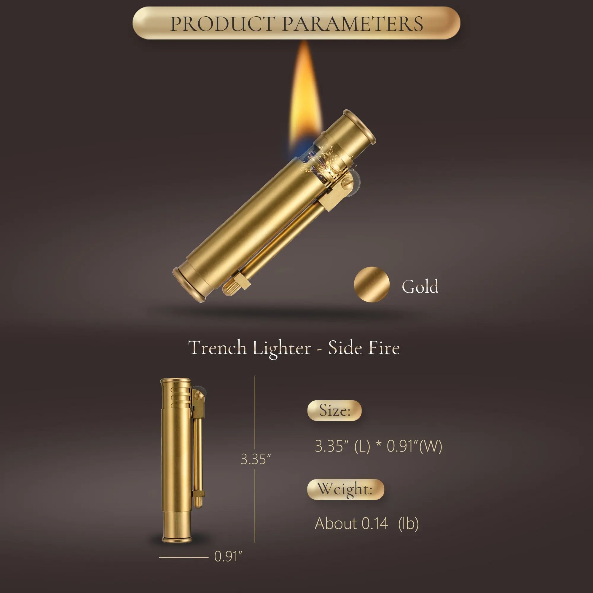 Trench Lighter - Side Fire THORENS