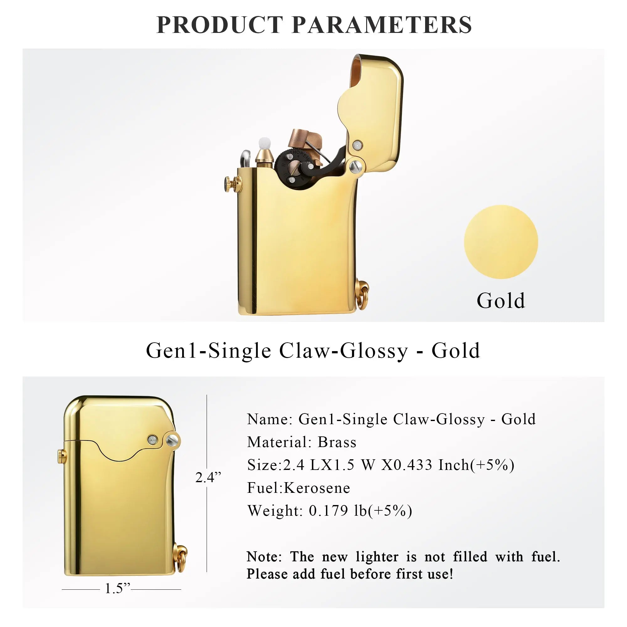 （NEW）Gen 1 - Single Claw - Glossy - Gold THORENS