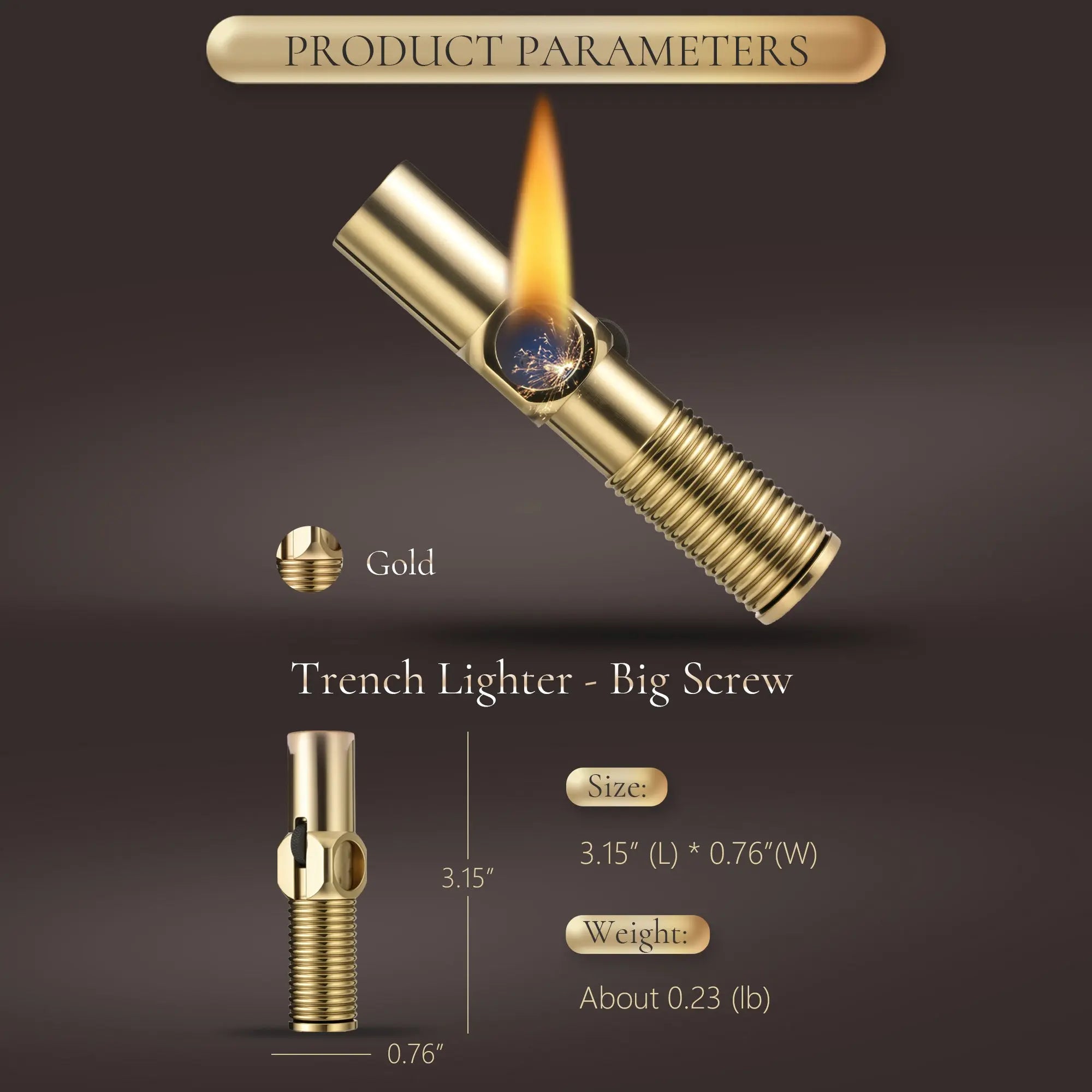 Trench Lighter - Big Screw THORENS