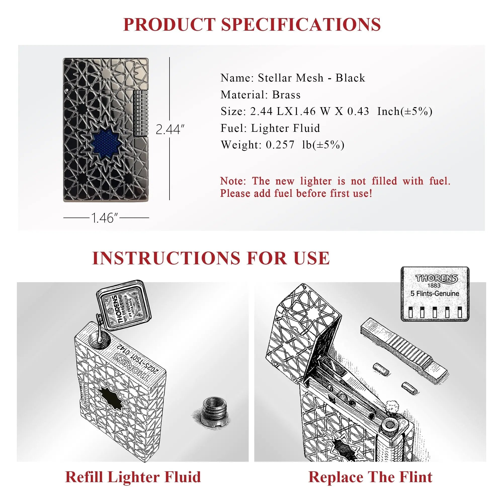 （NEW）Stellar Mesh - Black THORENS