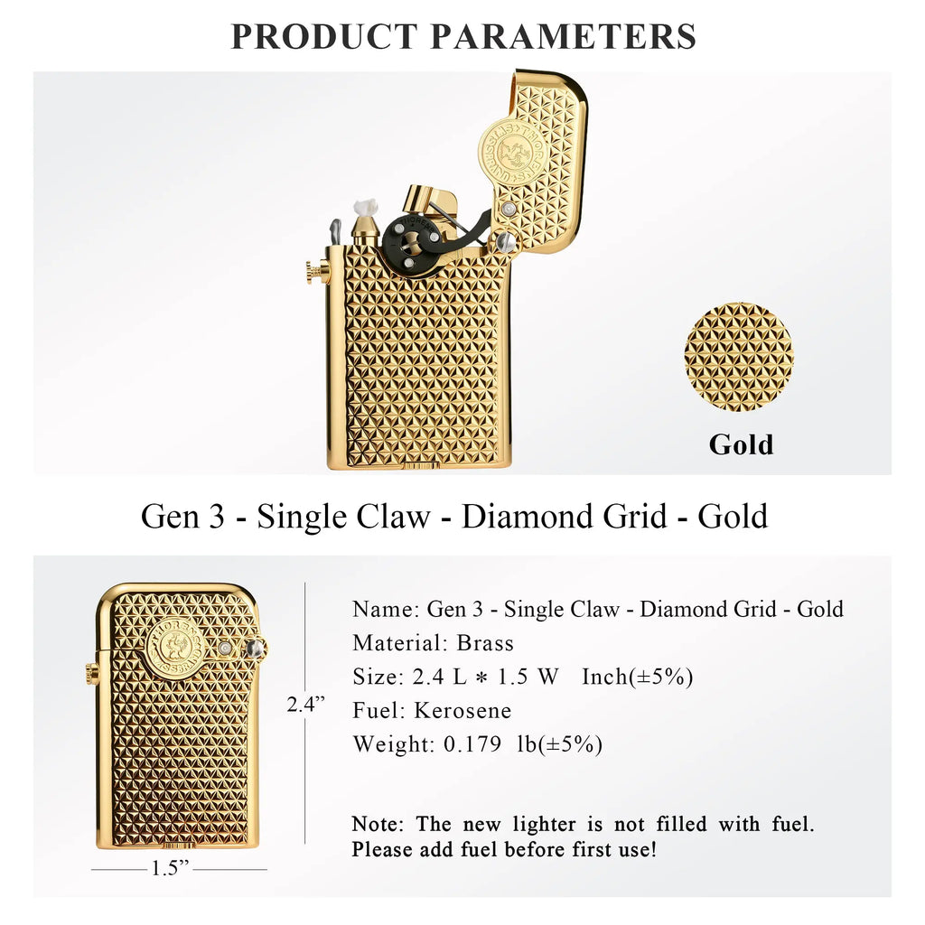 （NEW）Gen 3 - Single Claw - Diamond Grid - Gold THORENS