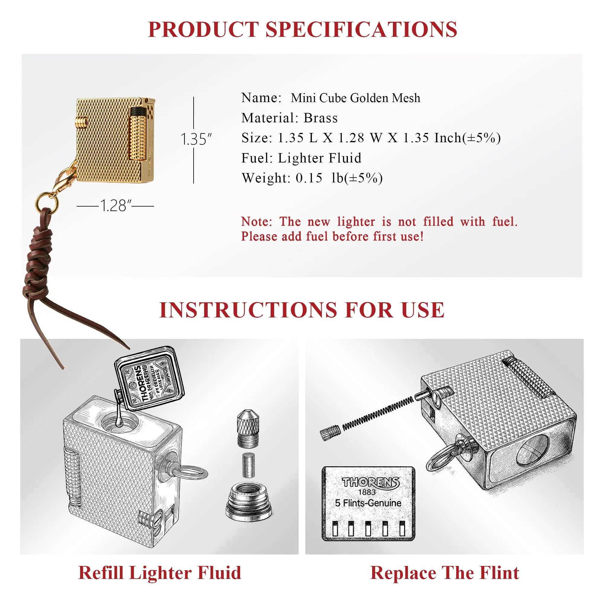 Mini Cube Golden Mesh THORENS