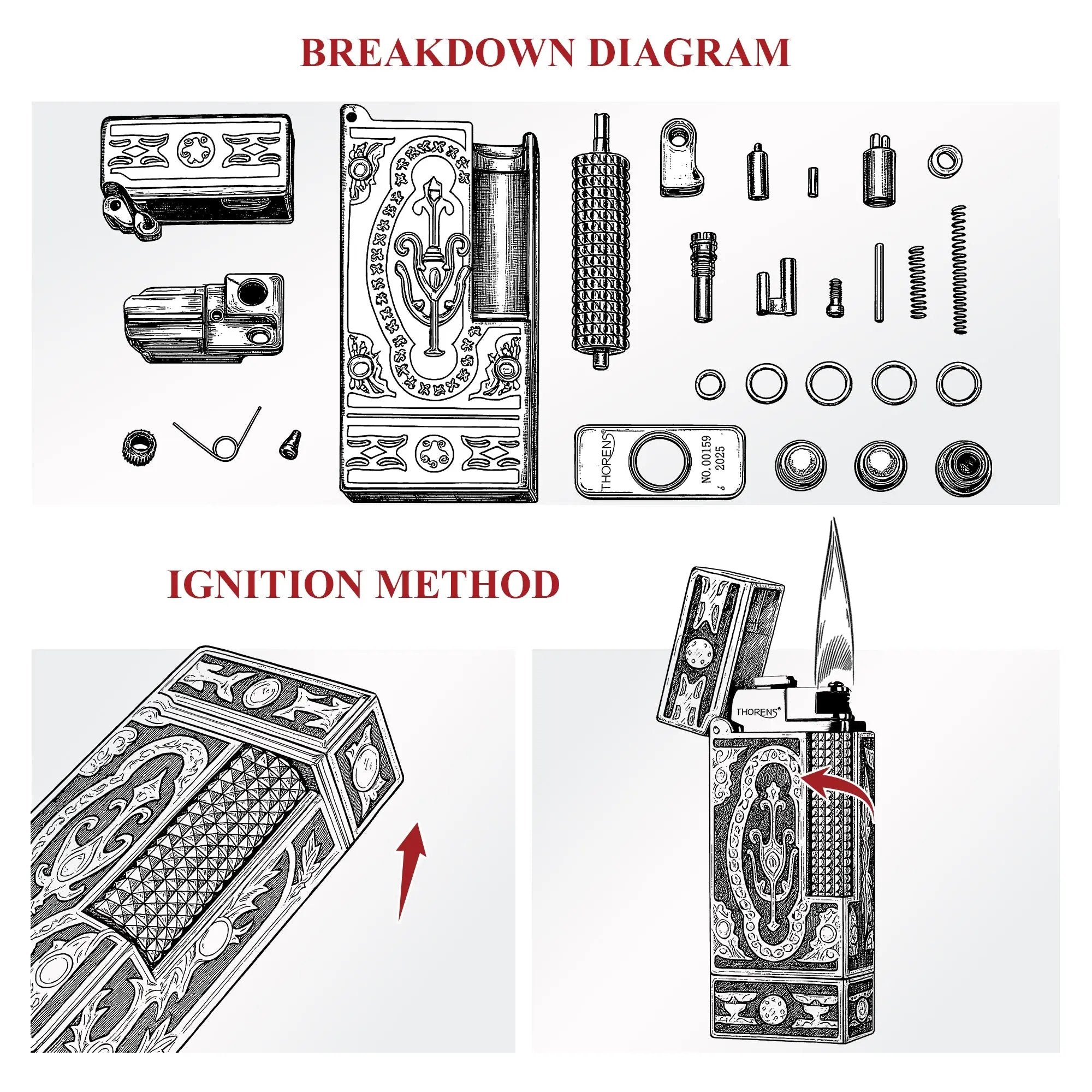 Side Slip - Narrow Lighter - Holy Grail - Black THORENS