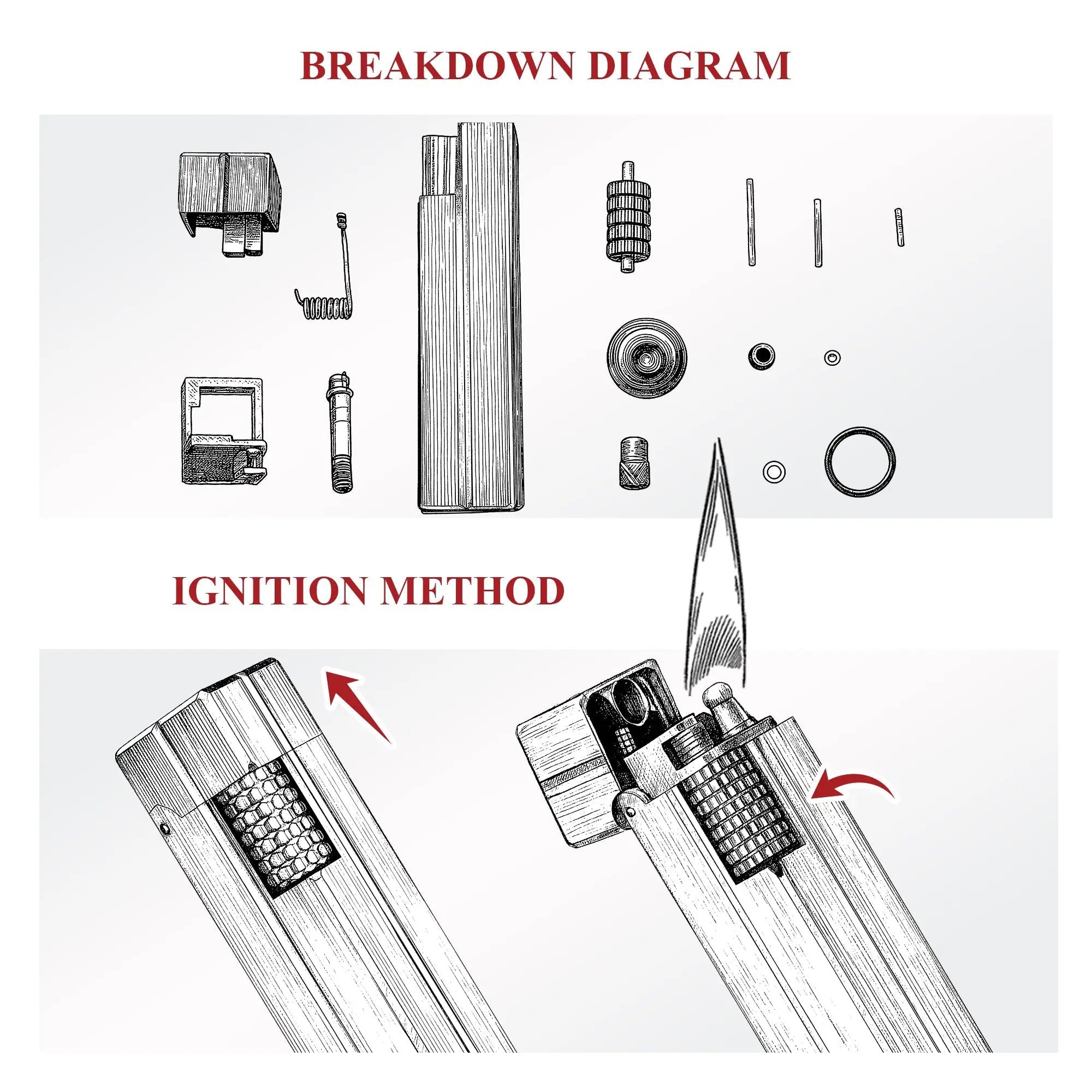 Side Slip - Rectangular Lighter –  Star Shine THORENS