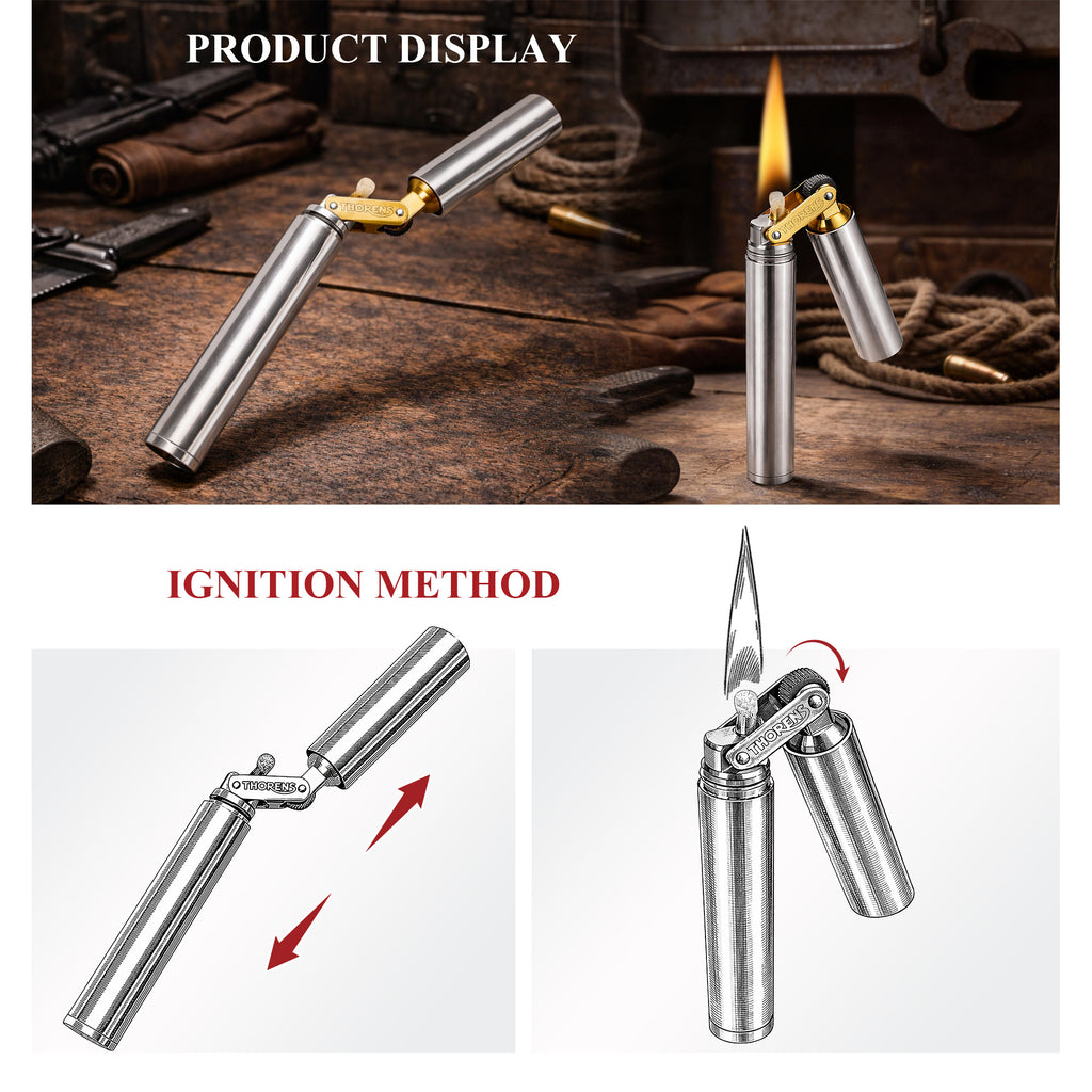 Zapalovač nunchaku - stříbrný