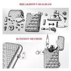Gen 1 - Single Claw - Diamond Pattern - Silver THORENS