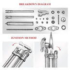Three-Section Stick Lighter - Silver THORENS