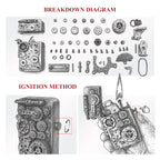 Steampunk Lighter - Gear Linkage THORENS