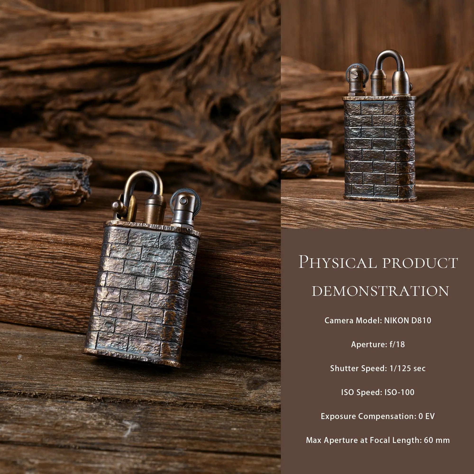 Lockflame - Hand-carved Brick Wall THORENS Lighter Official Site