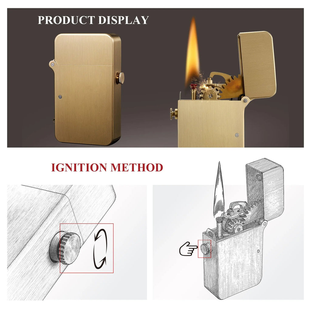 Semi-Automatic Ignition Lighter - Glossy THORENS