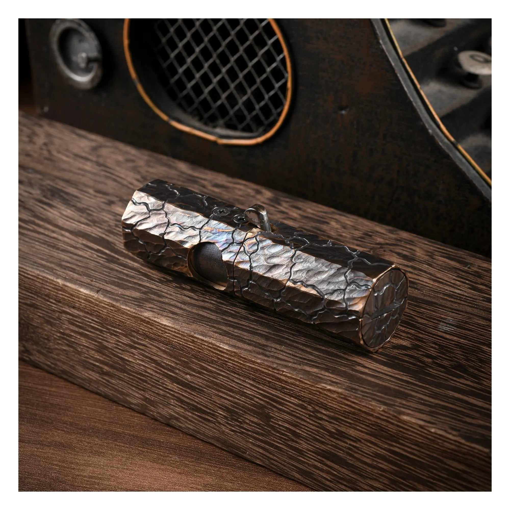 Octagon Trigger - Hand-Carved Earth Fissure Texture THORENS