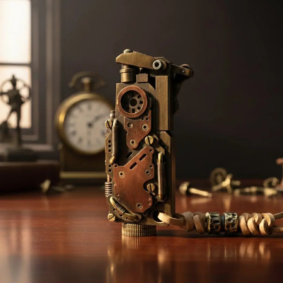 Steampunk – Mechanical Grip - Fine Gear - Antique Bronze  