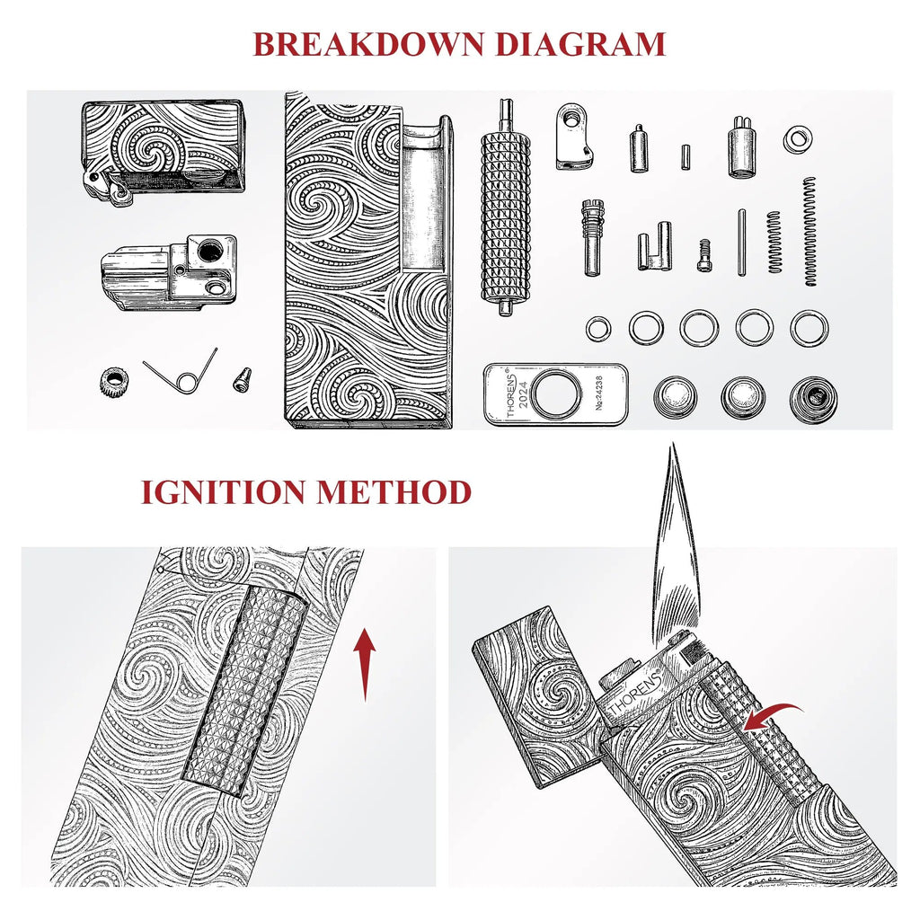 Side Slip - Narrow Lighter - Starry Sky THORENS