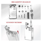 ASPREY Lighter - Glossy -  Brass Finish THORENS