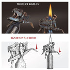 Table Lighter - Capitol - Hand Carved Cracks THORENS