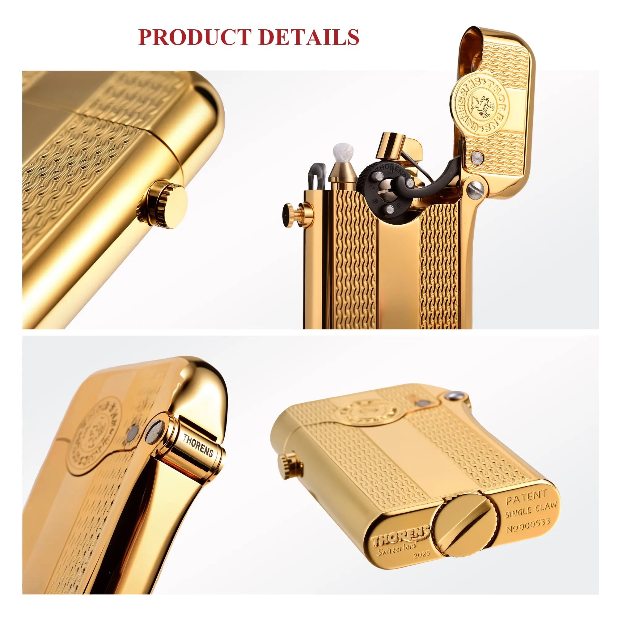 （New）Gen 3 - Single Claw - Spaced Water Ripple - Gold THORENS